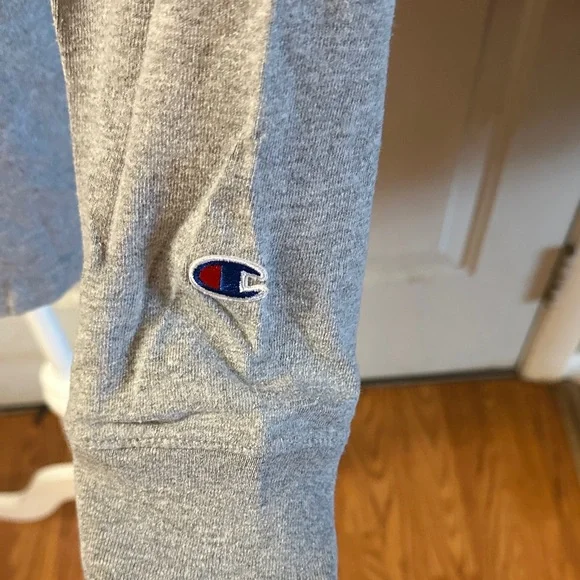 Champion Gray Logo Long Sleeve Shirt - Picture 3 of 5